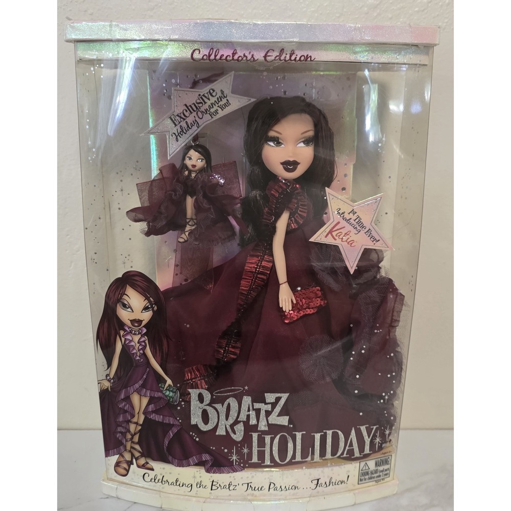 BRATZ HOLIDAY KATIA EXCLUSIVE, COLLECTOR'S ED. W/KATIA ORNAMENT, 2005, NRFB! - Picture 7 of 7